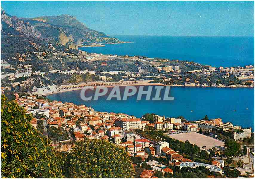 Côte d'Azur — Panoramablick — Im Hintergrund, die Tête de Chien — Éditions S.E.P.T. - 35, Boulevard Gorbella - NICE