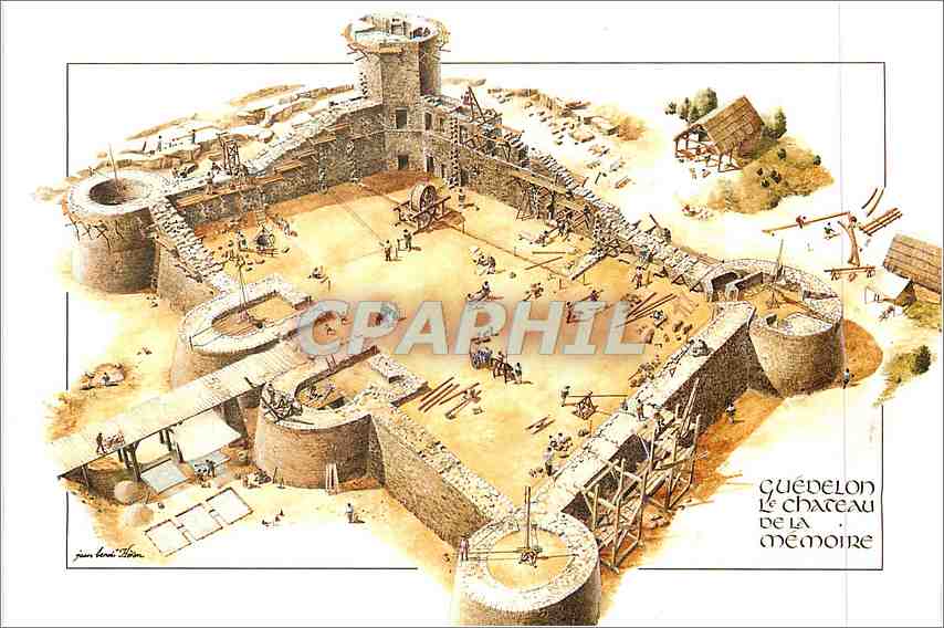 CPM Guedelon Le Chateau de la Memoire Bourgogne