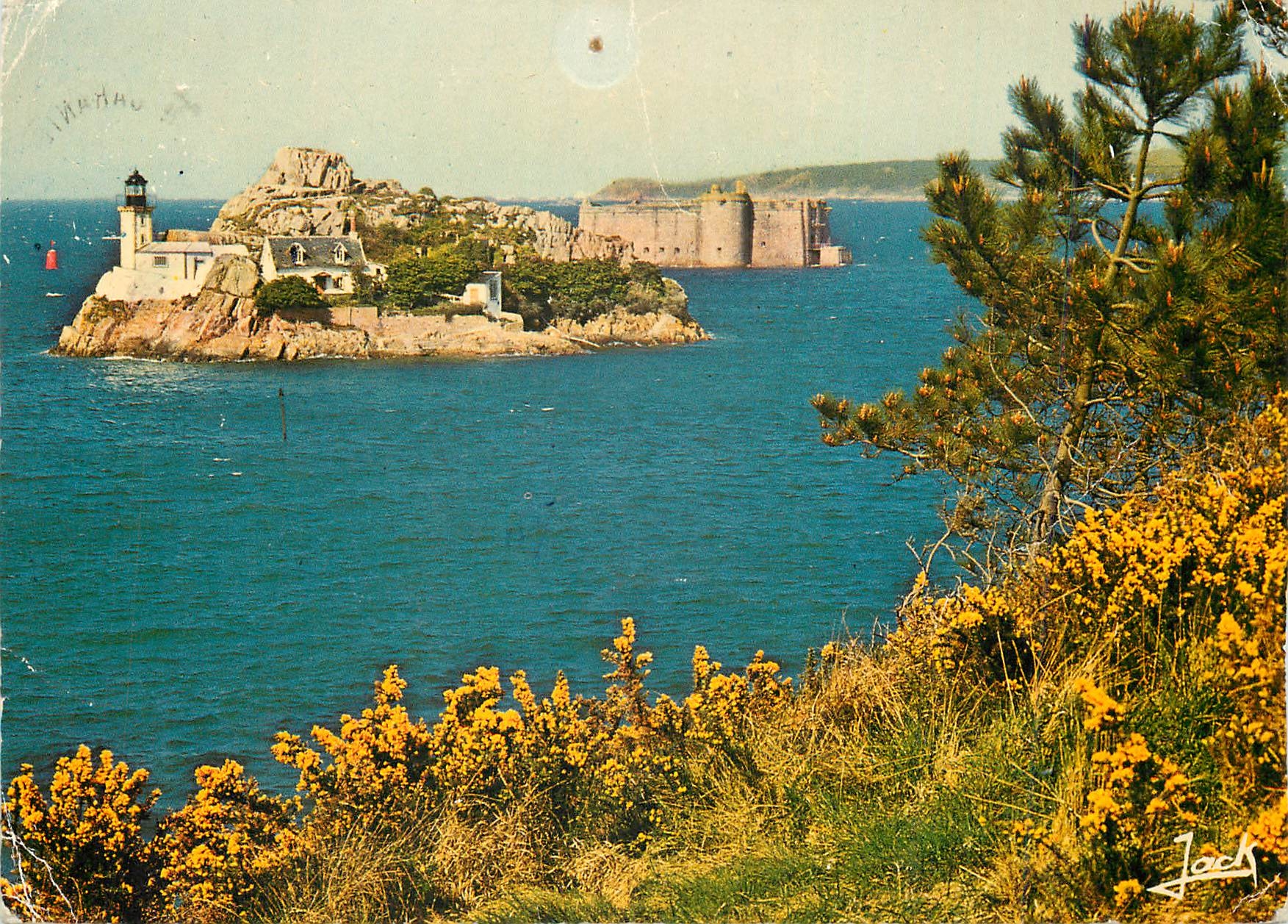 CPM Carantec L'Ile Louet et le Chateau du Taureau 