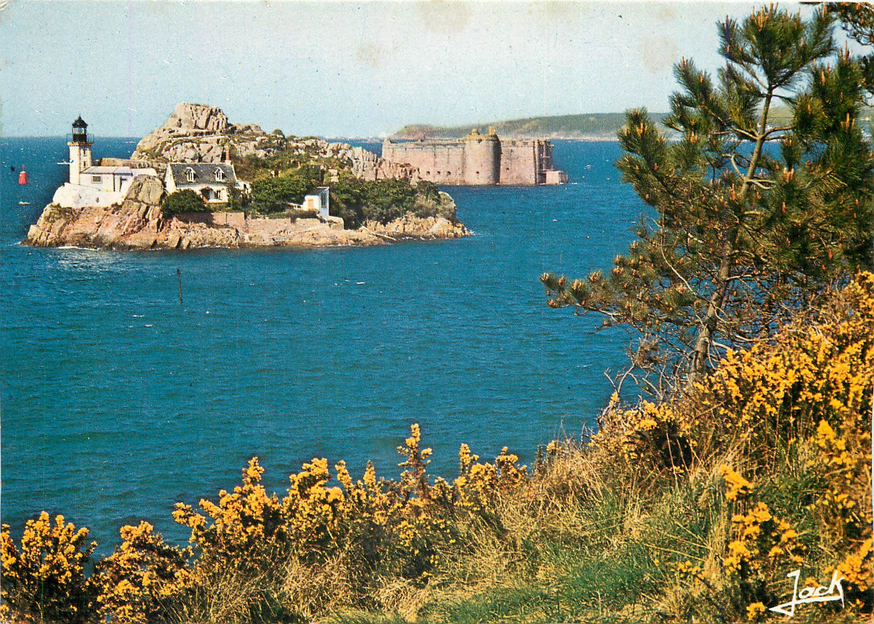 CPM Carantec L'Ile Louet et le Chateau du Taureau 