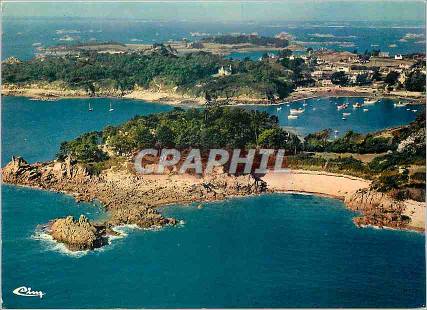 CPM Ile de Brehat Cote d'Armor Vue aerienne Petit Guerzido 