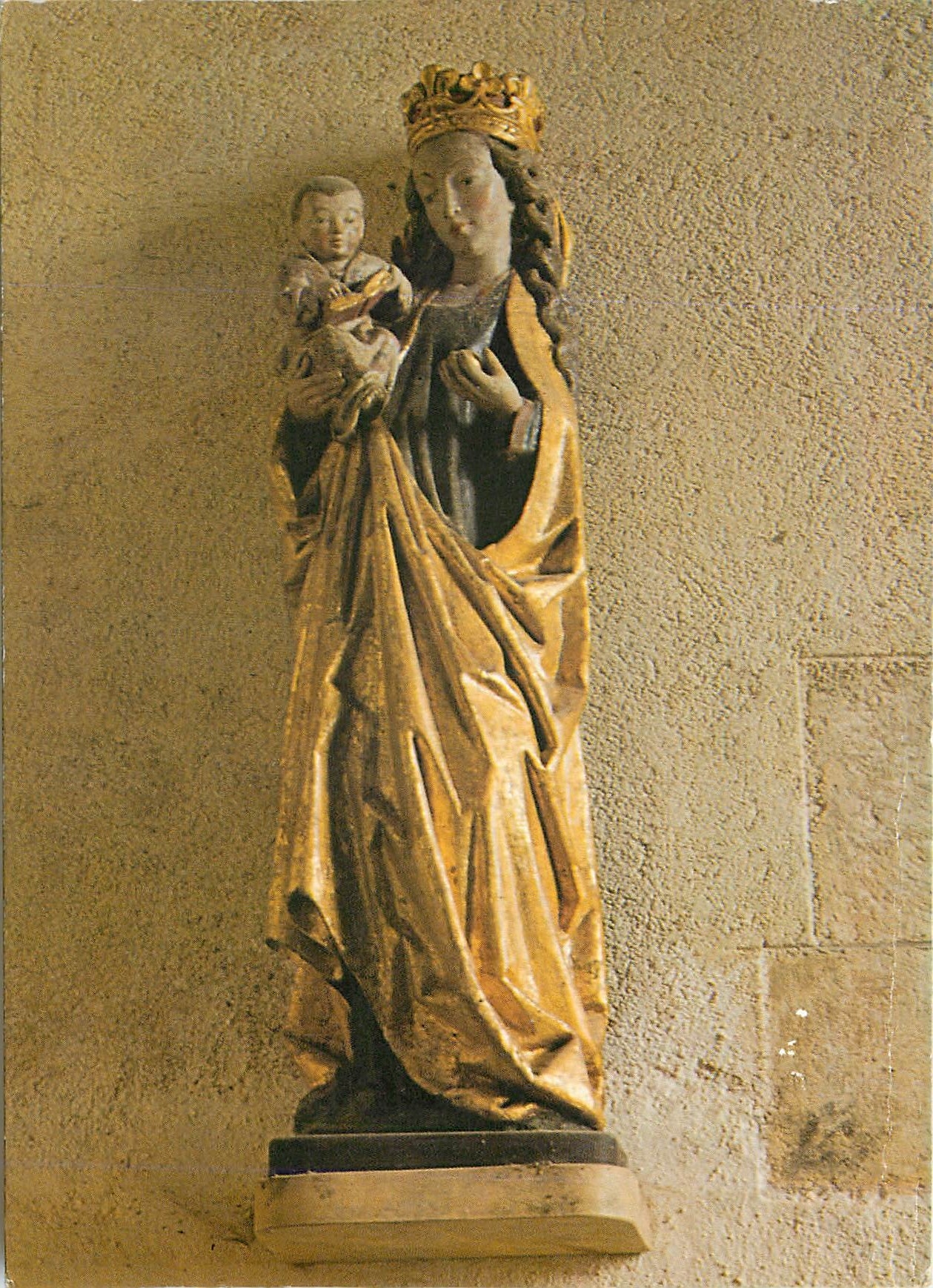 CPM Le Faouet La Chapelle Saint Fiacre Vierge a l'Enfant 