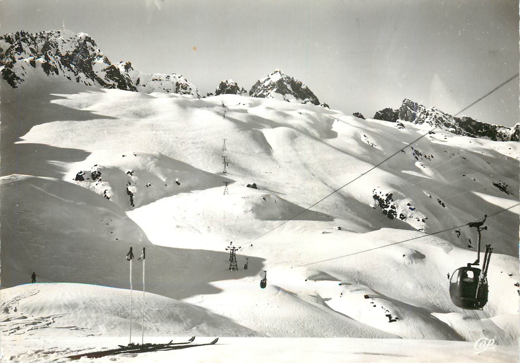 SUPER-CHAMONIX - La Flégère — Les Pistes de Ski et le Télé-Benne — Cie des Arts Photomécaniques d'Argentière