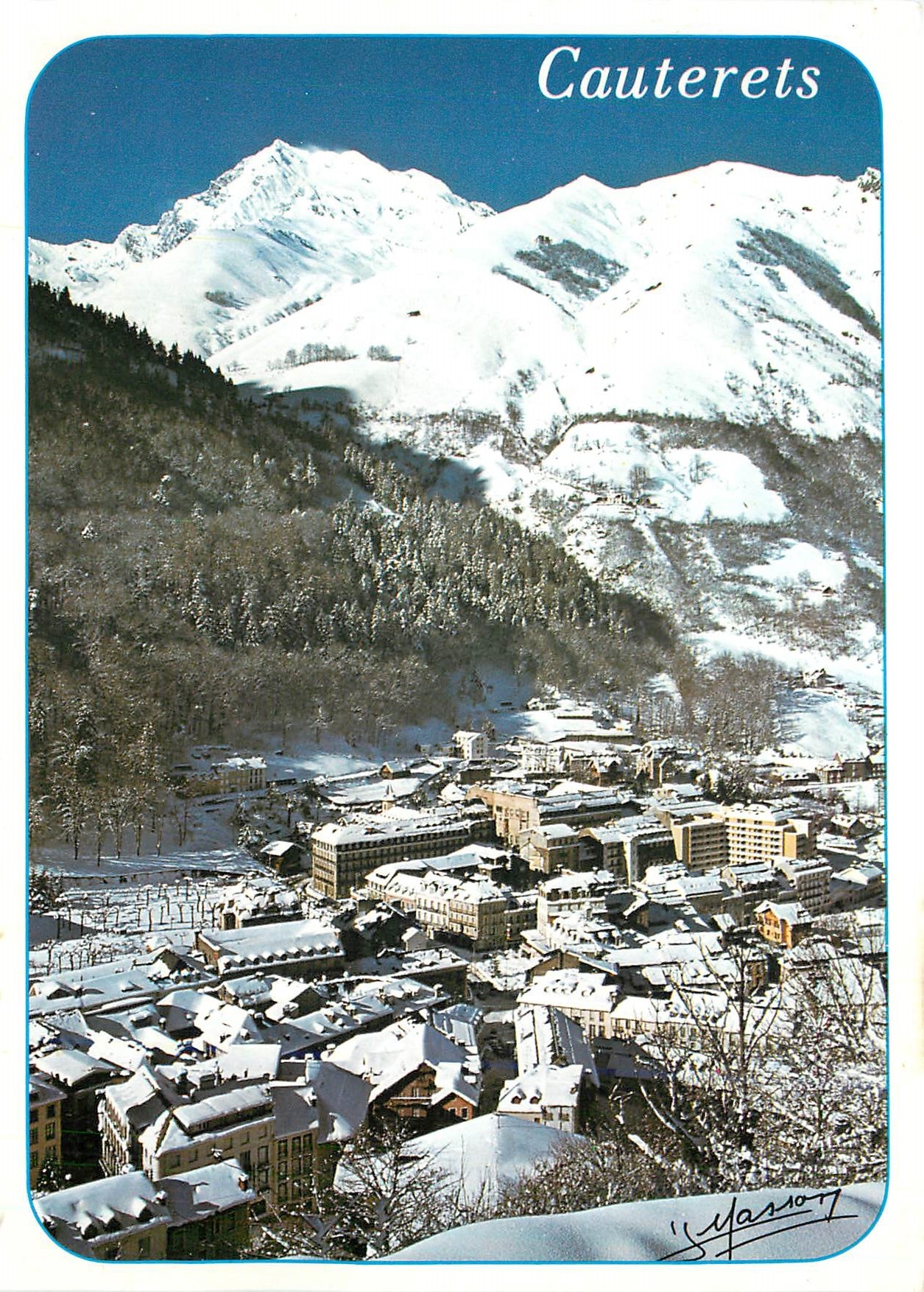 CPM Cauterets L'Hiver Le Pic du Monne 