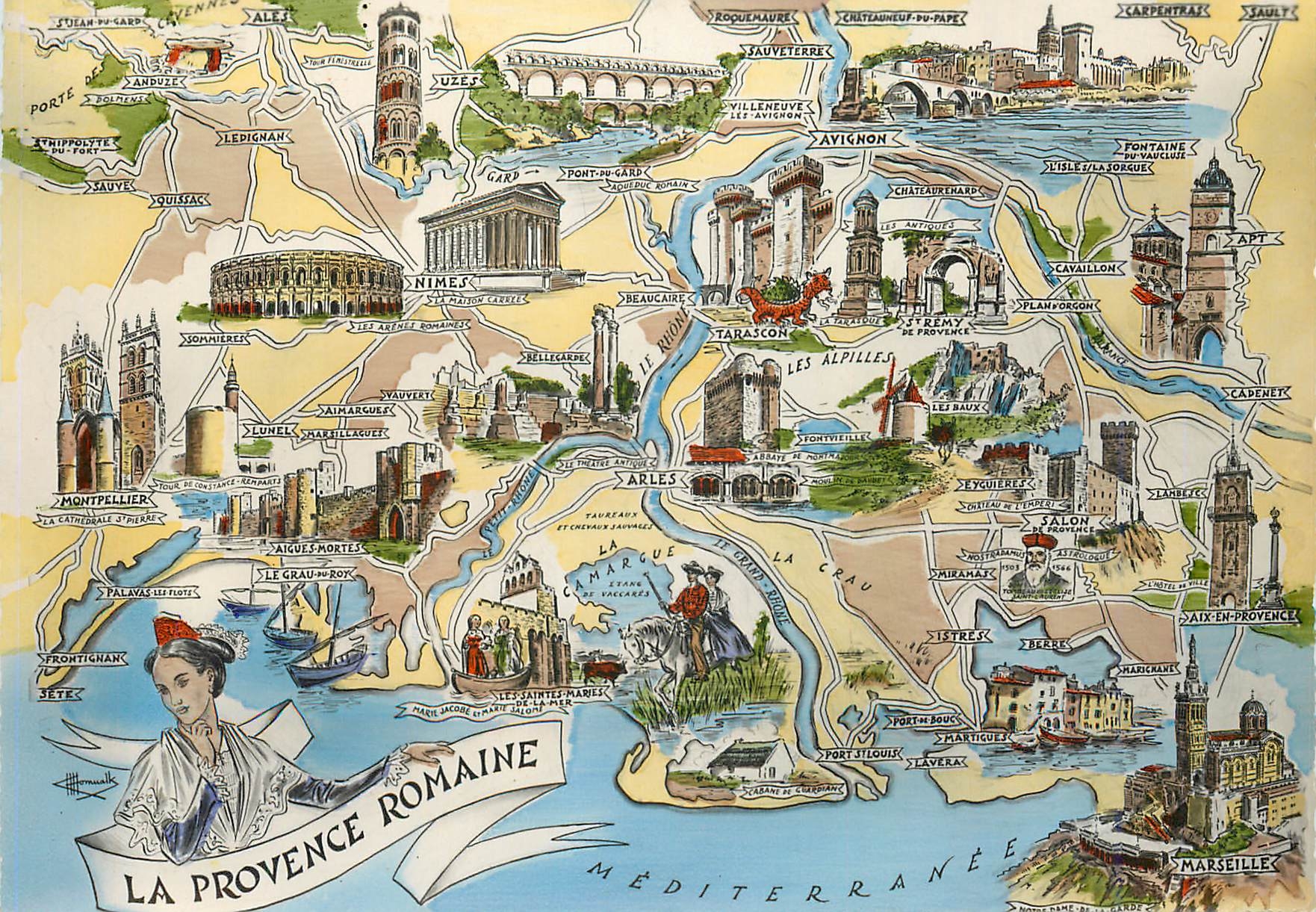 CPM Les Provinces Francaises Provence Romaine 