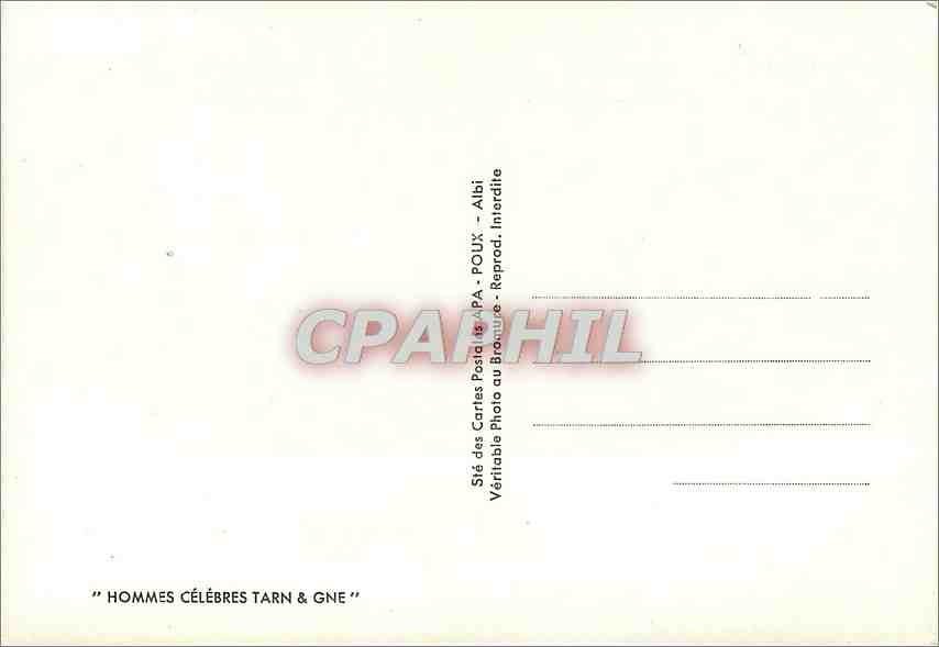 CPM Tarn et Garonne Marquis de Pompignan Leon Cladel Ingres — Rückseite
