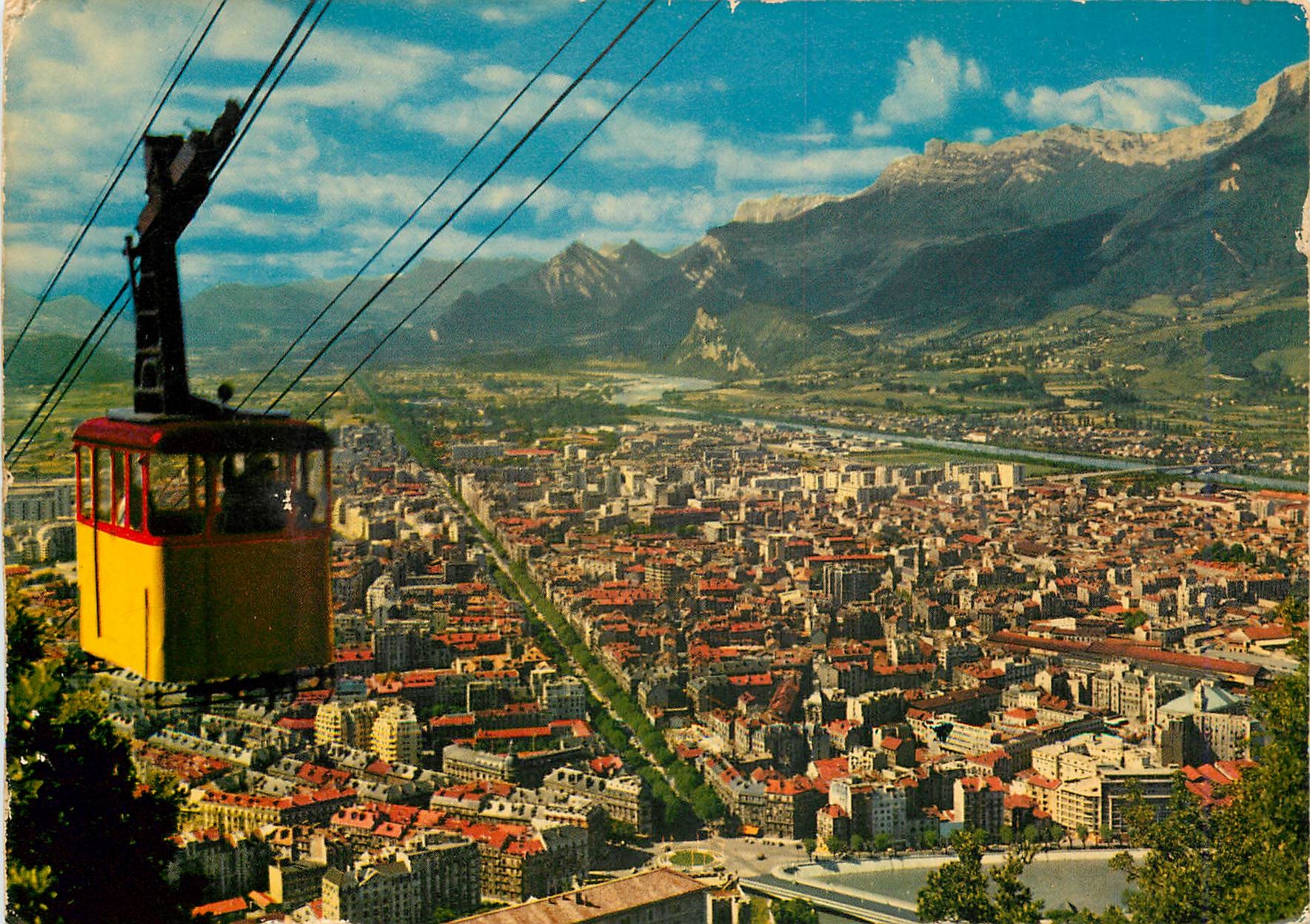 CPM Grenoble Vue generale prise de la Station superieure du Teleferique 