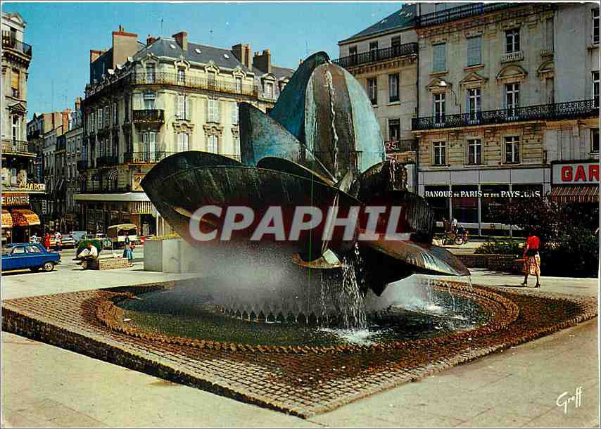 CPM Angers Maine et Loire La Rose de la place du Ralliement 