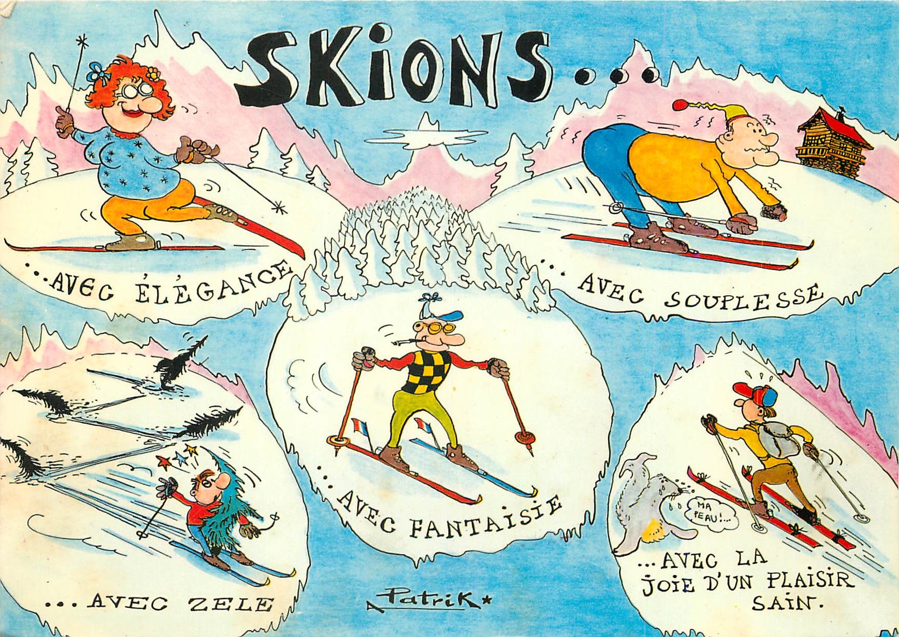 CPM Images de Chez Nous en Hiver Skions Ski