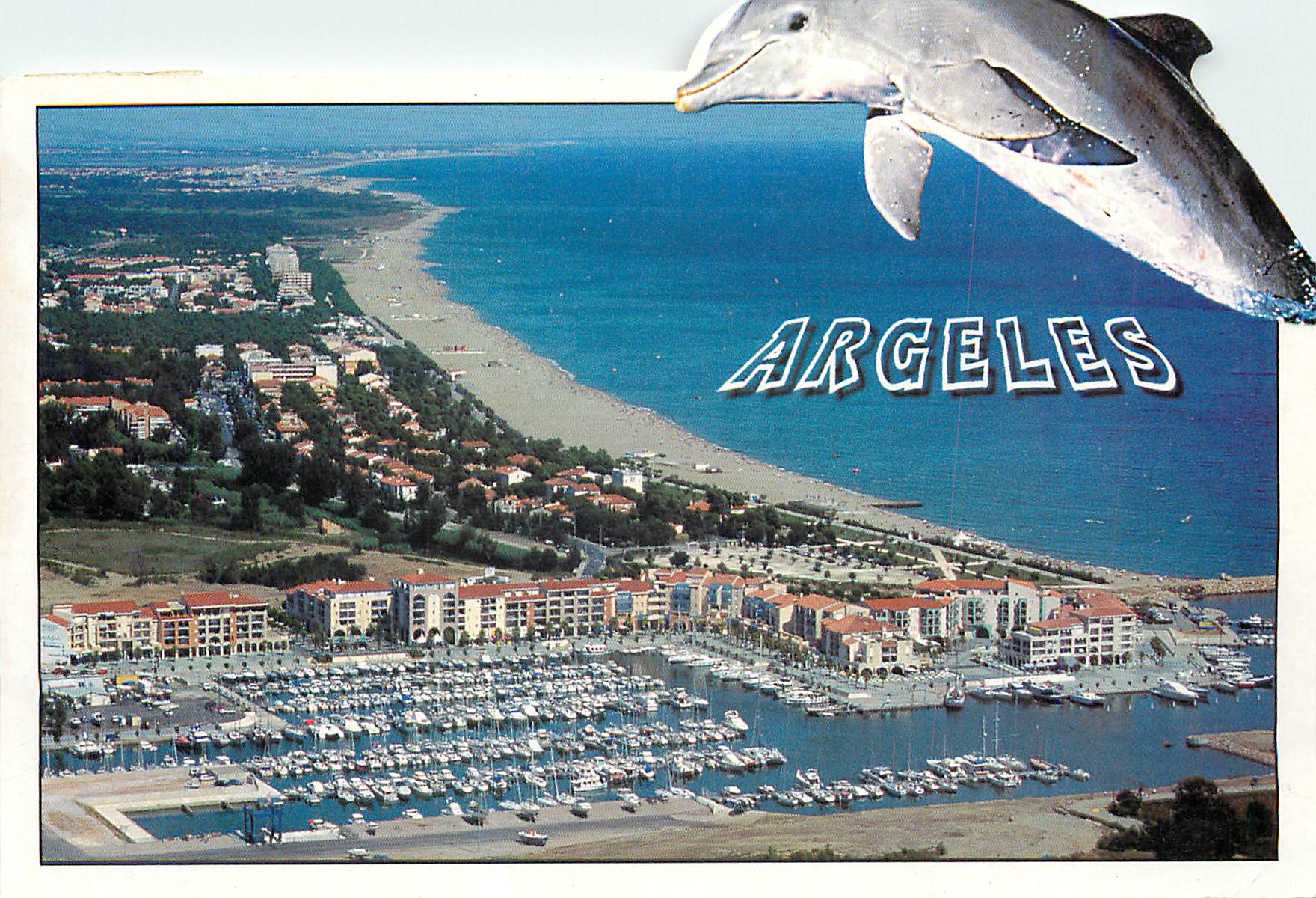 CPM La Cote Vermeille Argeles Plage Pyrenees Orientales Dauphin