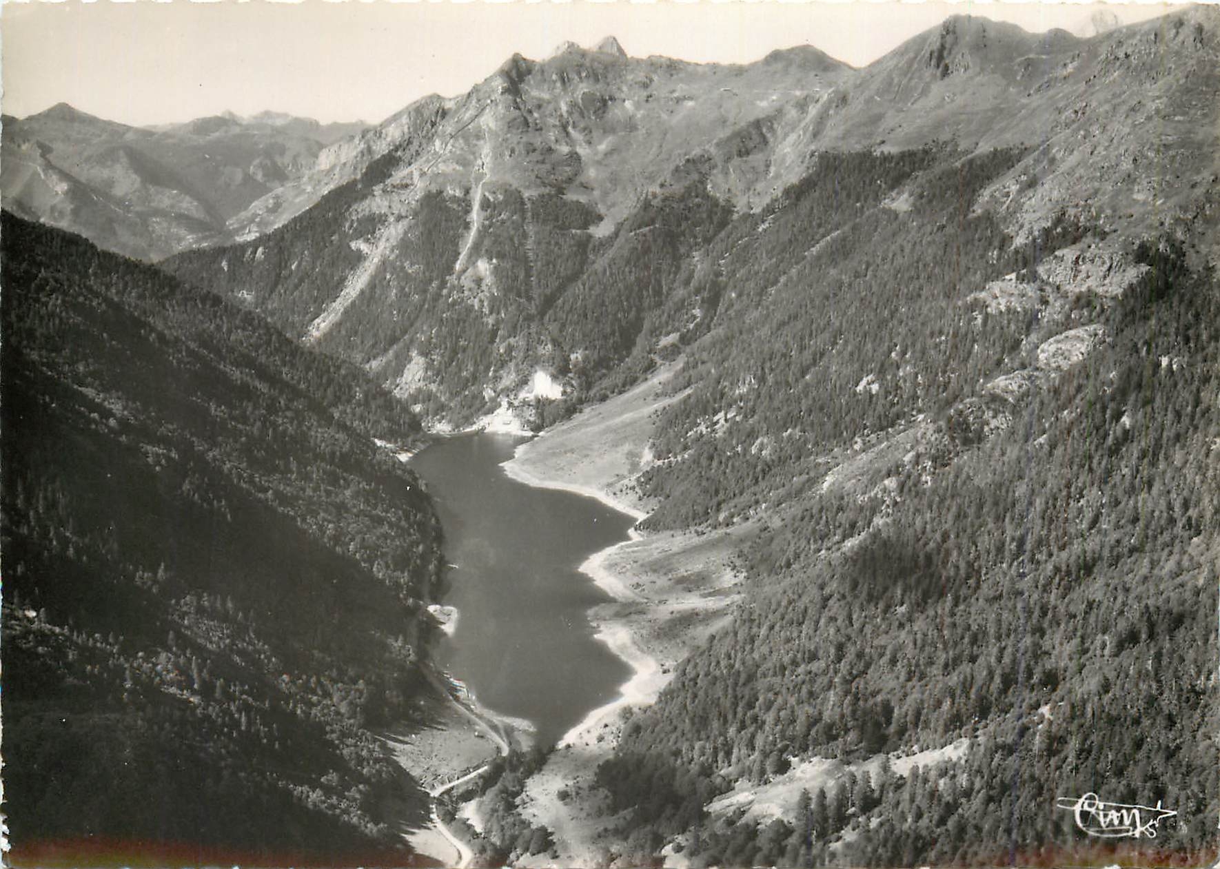 CPM Fabrege B Pyr Vue aerienne Barrage et Pic de la Sagette 
