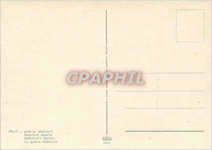 CPM Split La Galerie Mestrovic  — Rückseite
