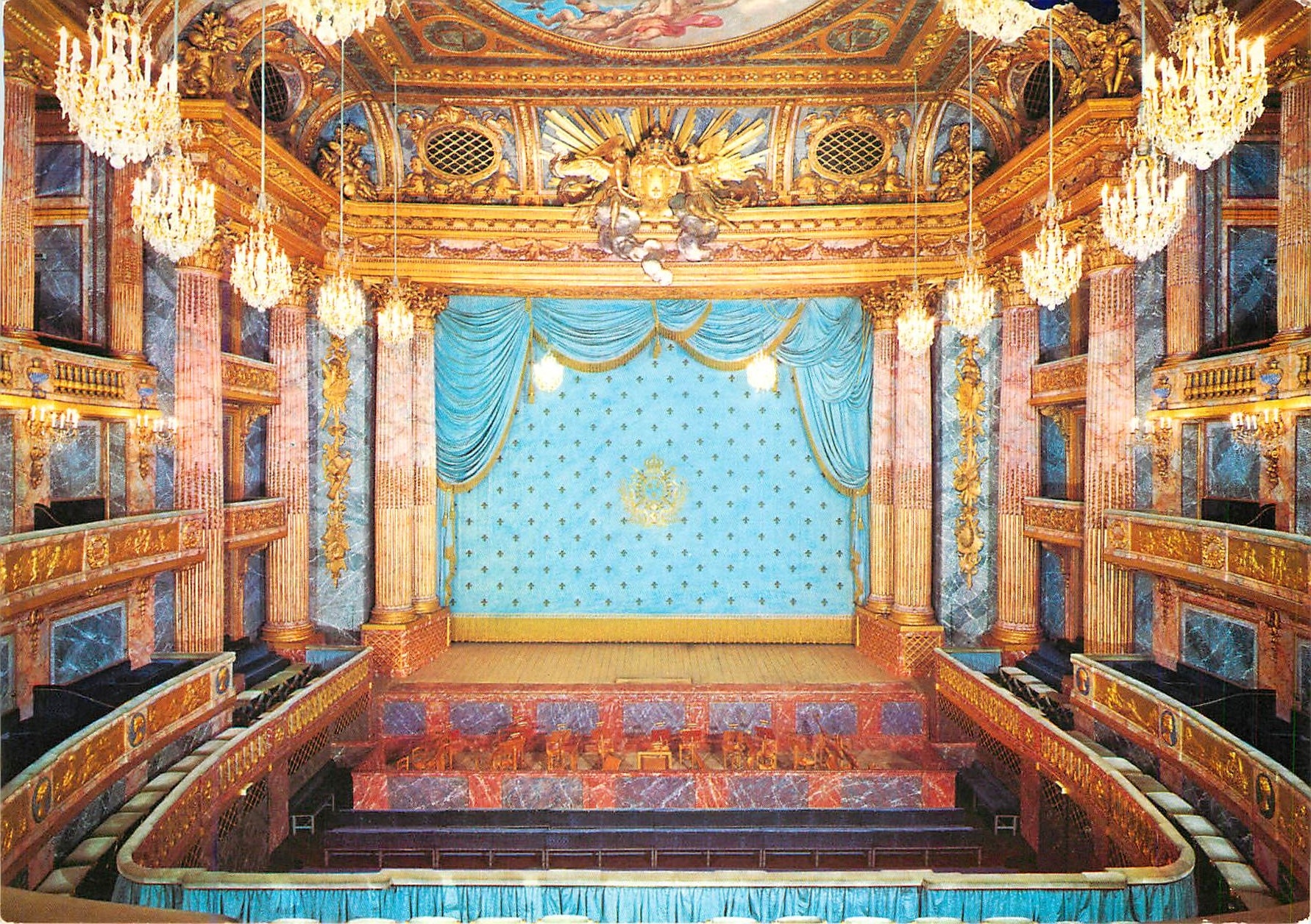 CPM Versailles L'Opera de Louis XV 