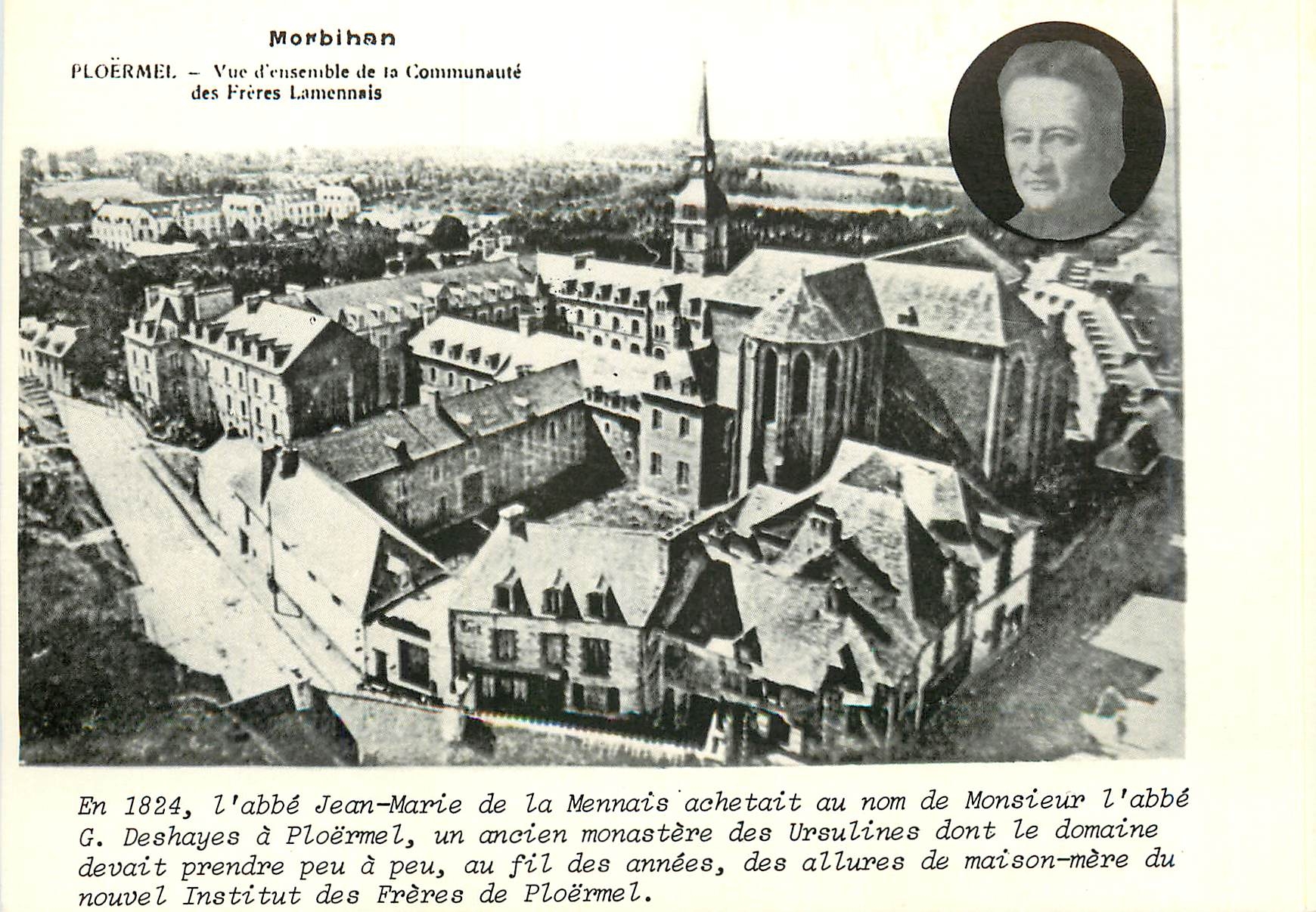 CPM Morbihan Ploermel Vue d'Ensemble de la Communaute des Freres Lamennais 