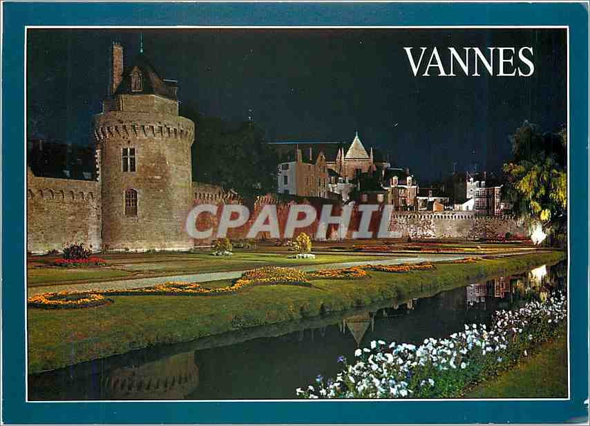 CPM Vannes Morbihan Les Jardins Illumines 