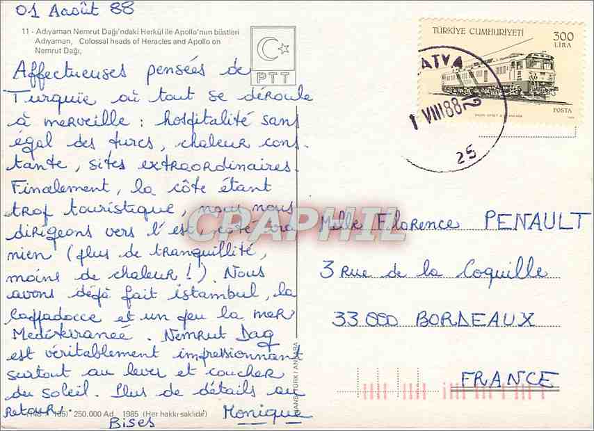 CPM Turquie — Verso