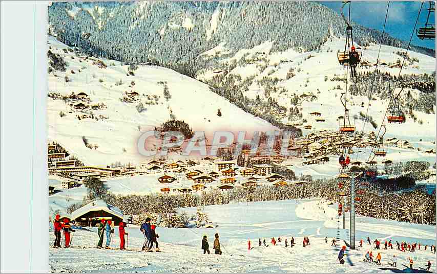 CPM Praz sur Arly Vue generale le telesiege de la Rosiere 