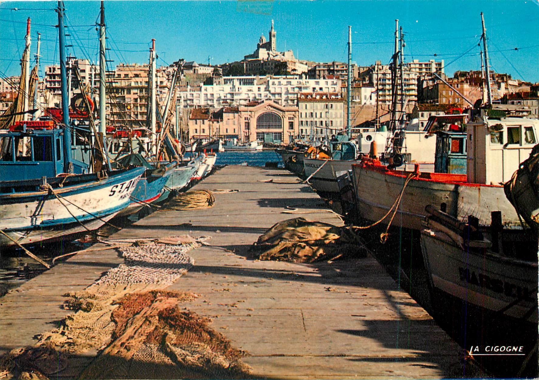 CPM Marseille Le Vieux port Bateaux