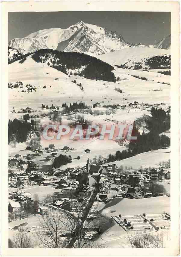 Mégeve et le Mont-Blanc — vue d'hiver — éditeur G.116