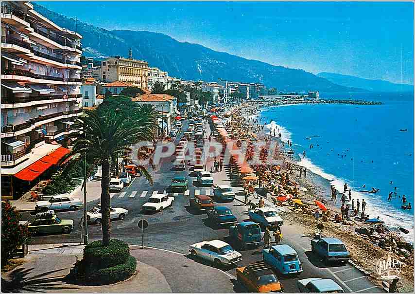 CPM La Cote d'Azur Menton La Perle de France Boulevard General Leclec et la Plage 