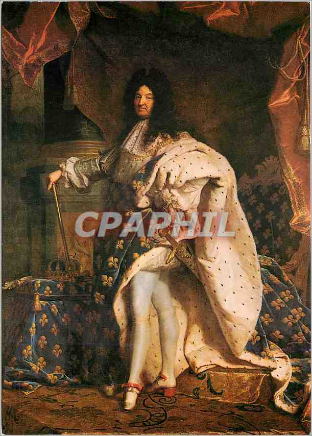 CPM Paris Musee du Louvre Rigaud Hyacinthe Portrait de Louis XIV 