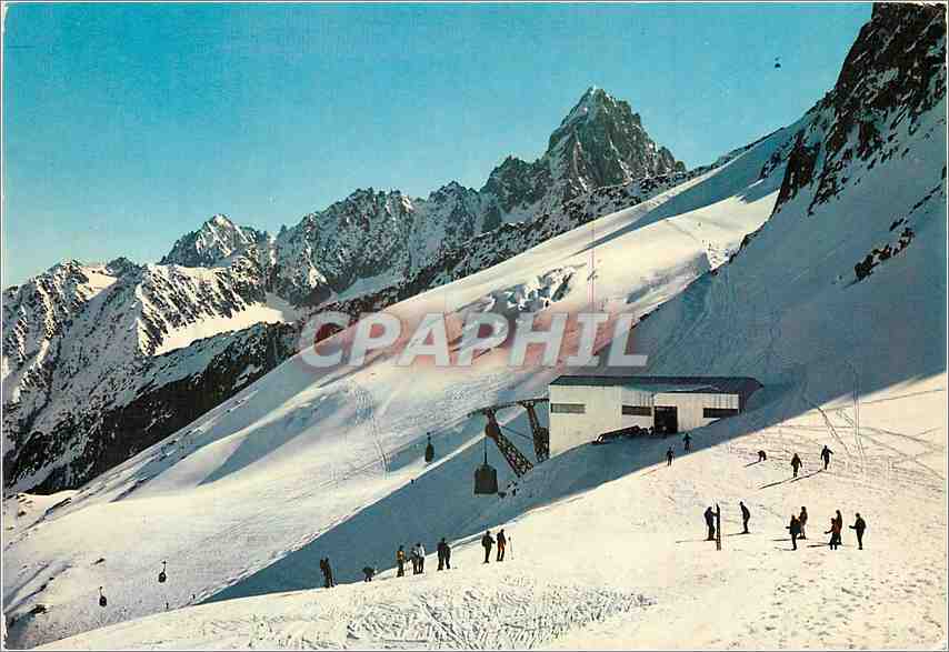 CPM Argentiere Lognan Grands Montets Ski d'Hiver et d'ete