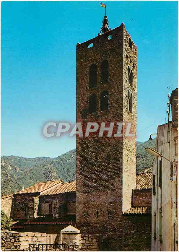 CPM Arles sur Tech (Pyr Or) L'Eglise Saint Sauver le Clocher roman