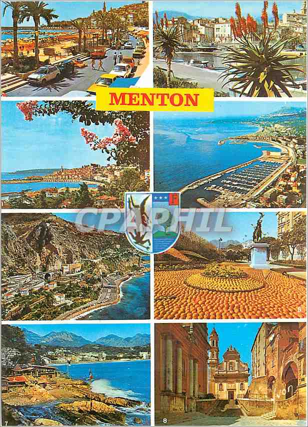CPM Menton (Alpes Maritimes) Plage Quai Bonaparte et la Vieille Ville