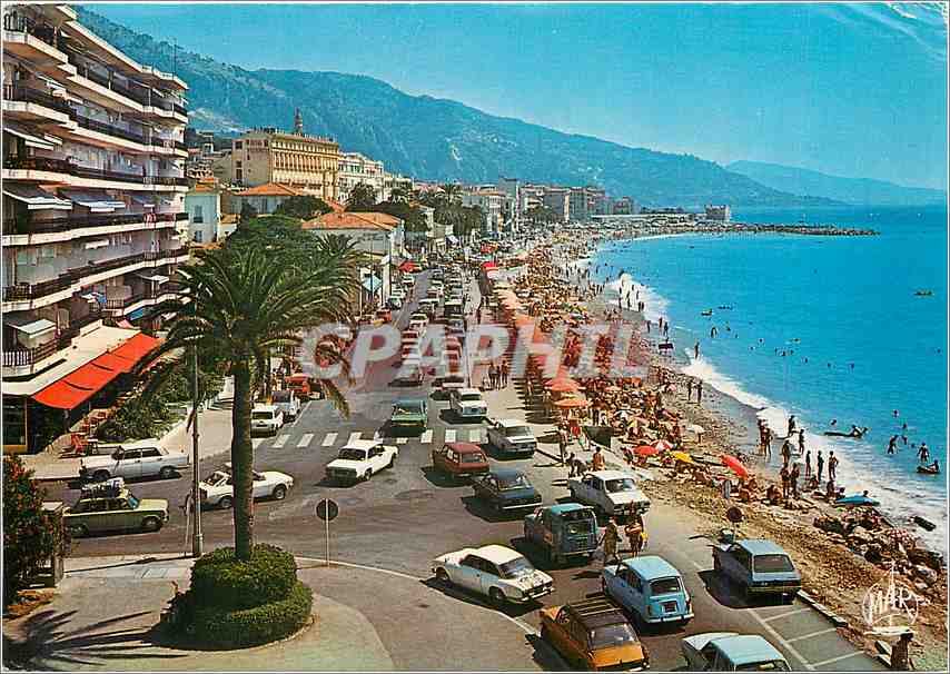 CPM Menton (Alpes Maritimes) la Perle de France Boulevard General leclerc et la Plage