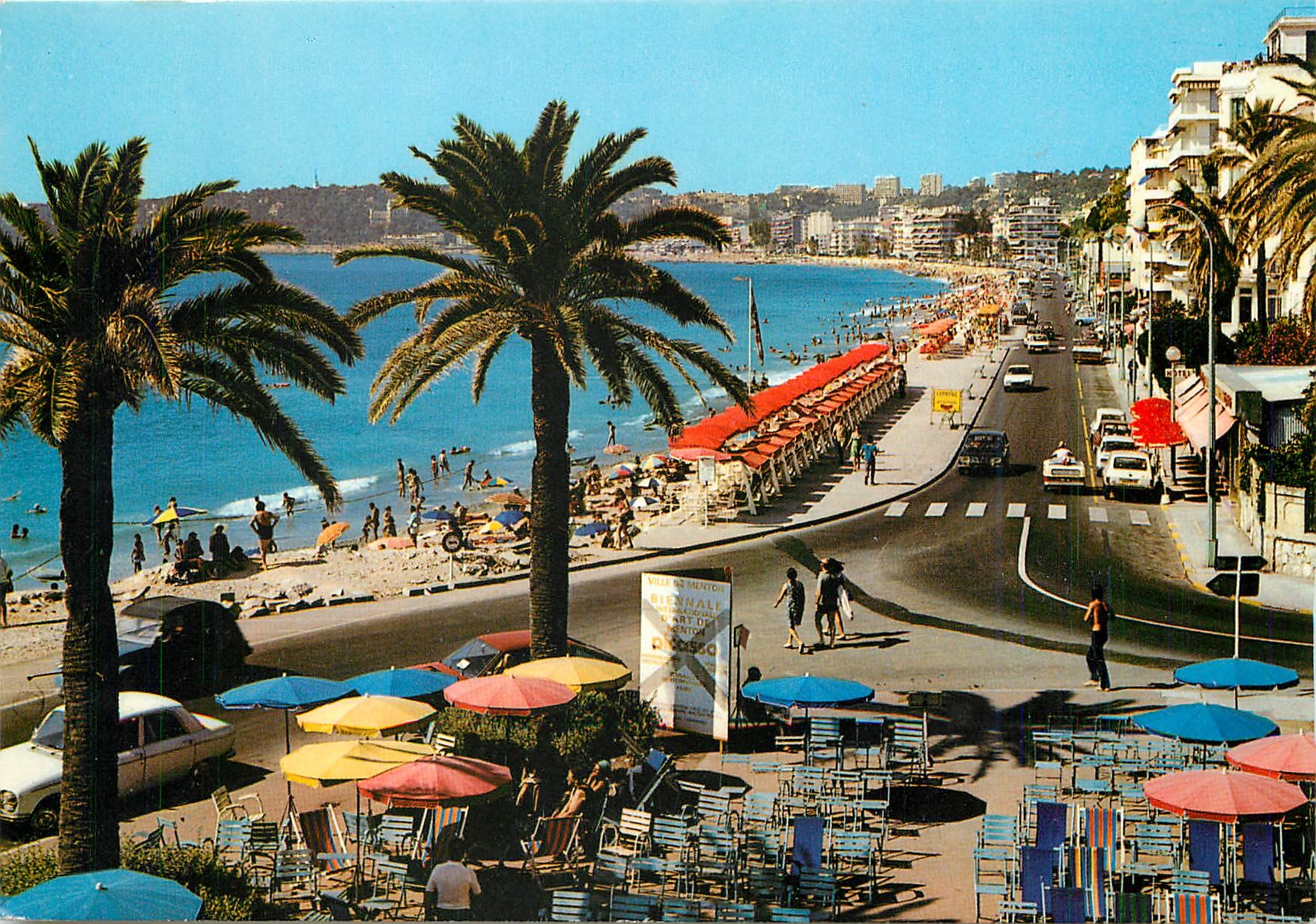CPM La Cote d'Azur Menton La Perle de France La Promenade