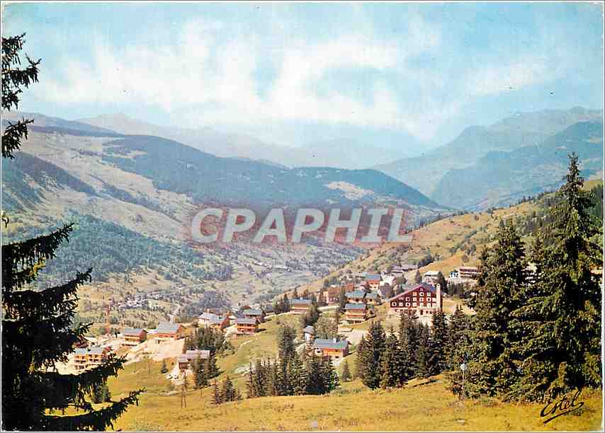 CPM Vallee des Allues Meribel (Savoie) alt 1600 m le village et le Meribel