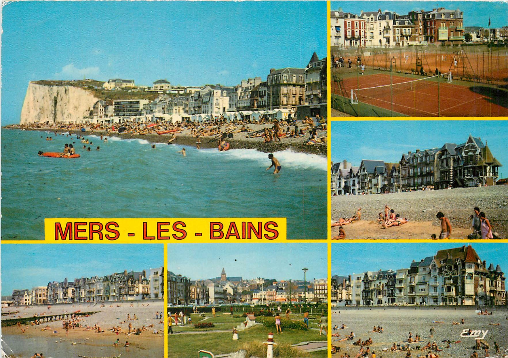 CPM Mers les Bains (Somme) les Tennis le golf miniature et different aspects de la plage