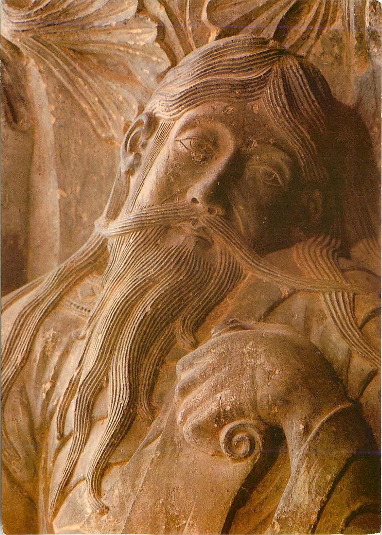 CPM Moissac Abbatiale St Pierre le prophete Jeremie (XIIe s)