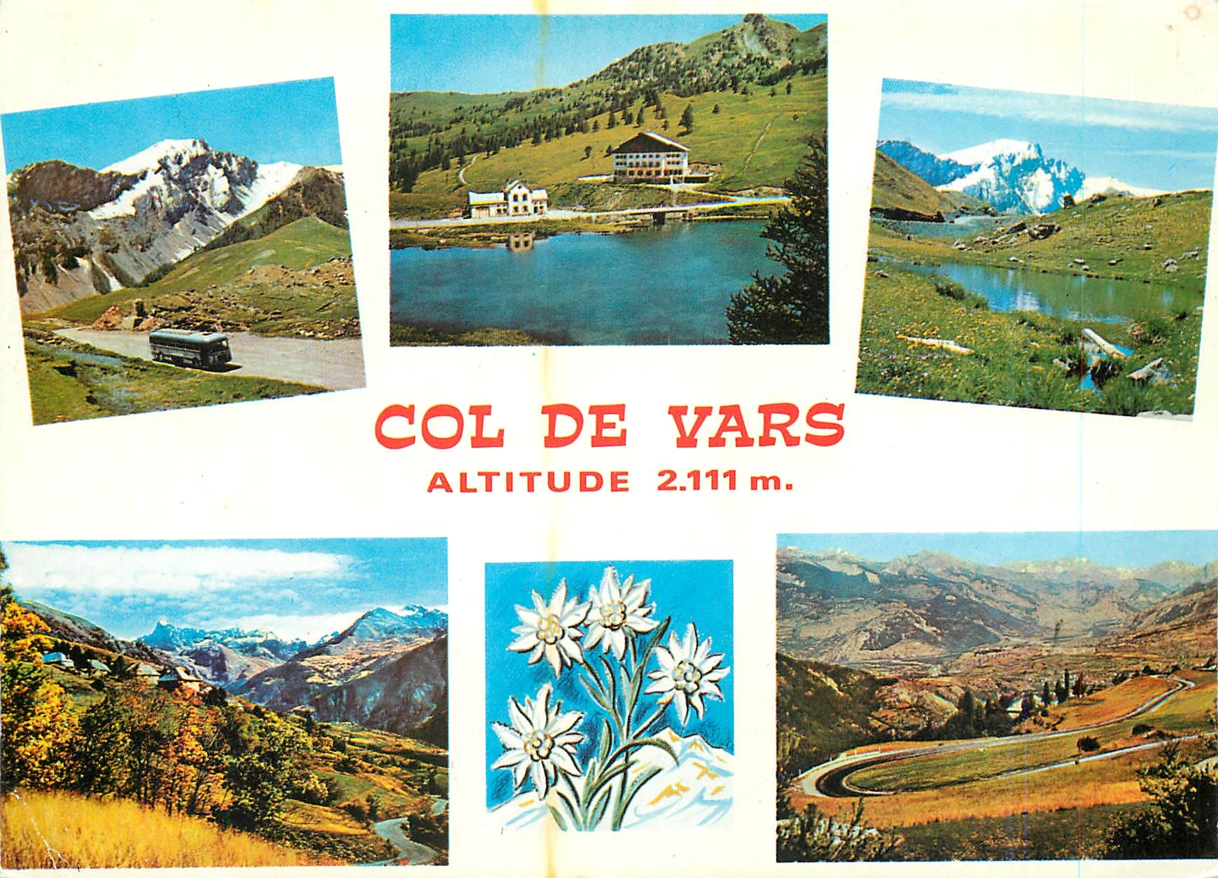 CPM Souvenir de la Route Grandes Alpes le Col de Vars (alt 2 111 m)