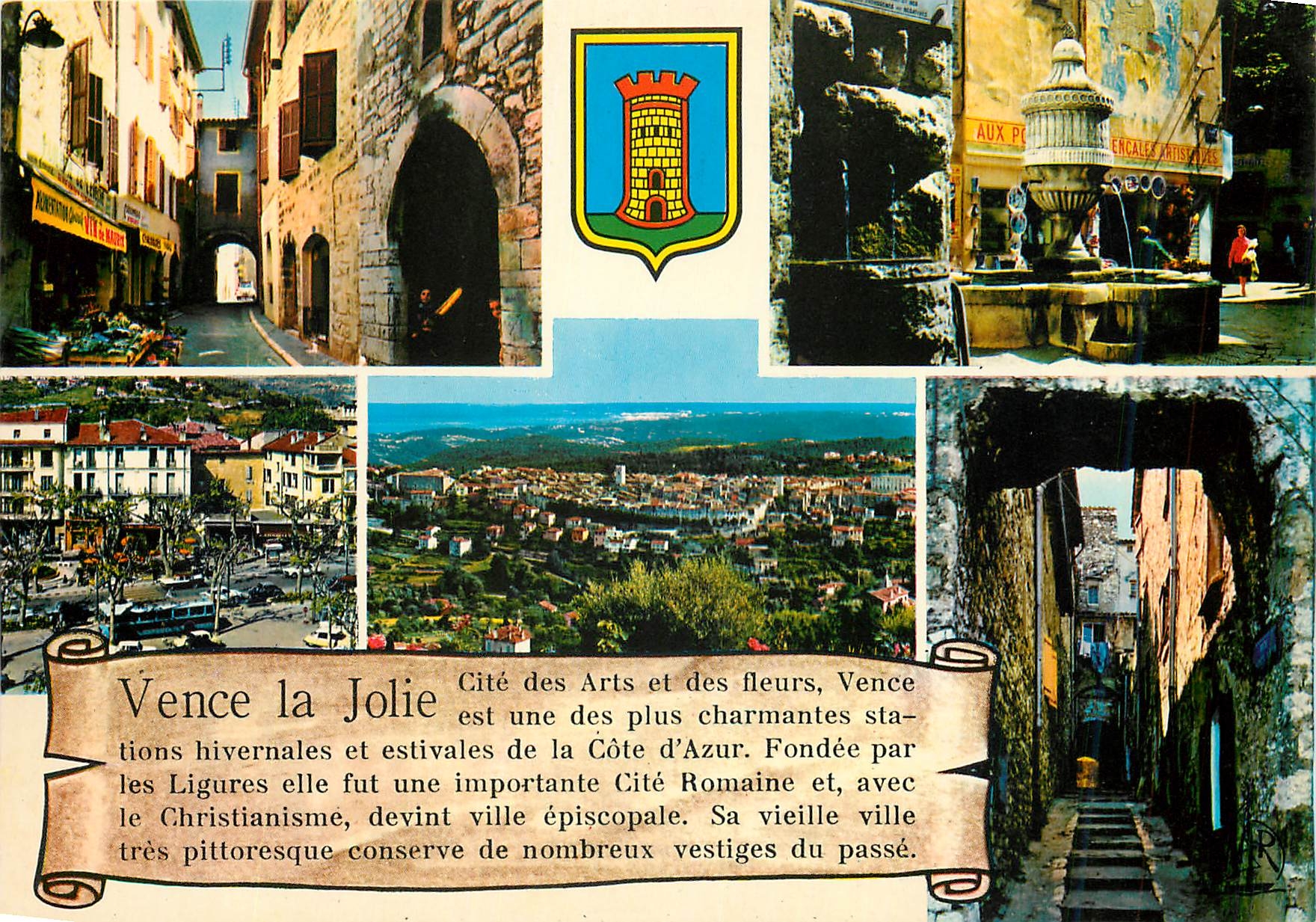 CPM Vence la Jolie Vieille rue pittoresquye la fontaine du Peyra