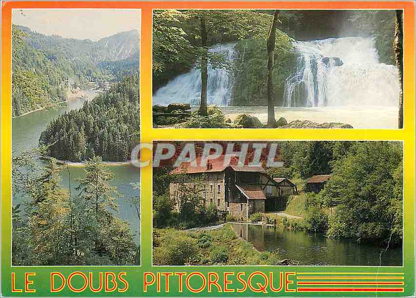 CPM Le Doubs Pittoresque les bassins du Doubs les Sources ddu Lison vieux moulin