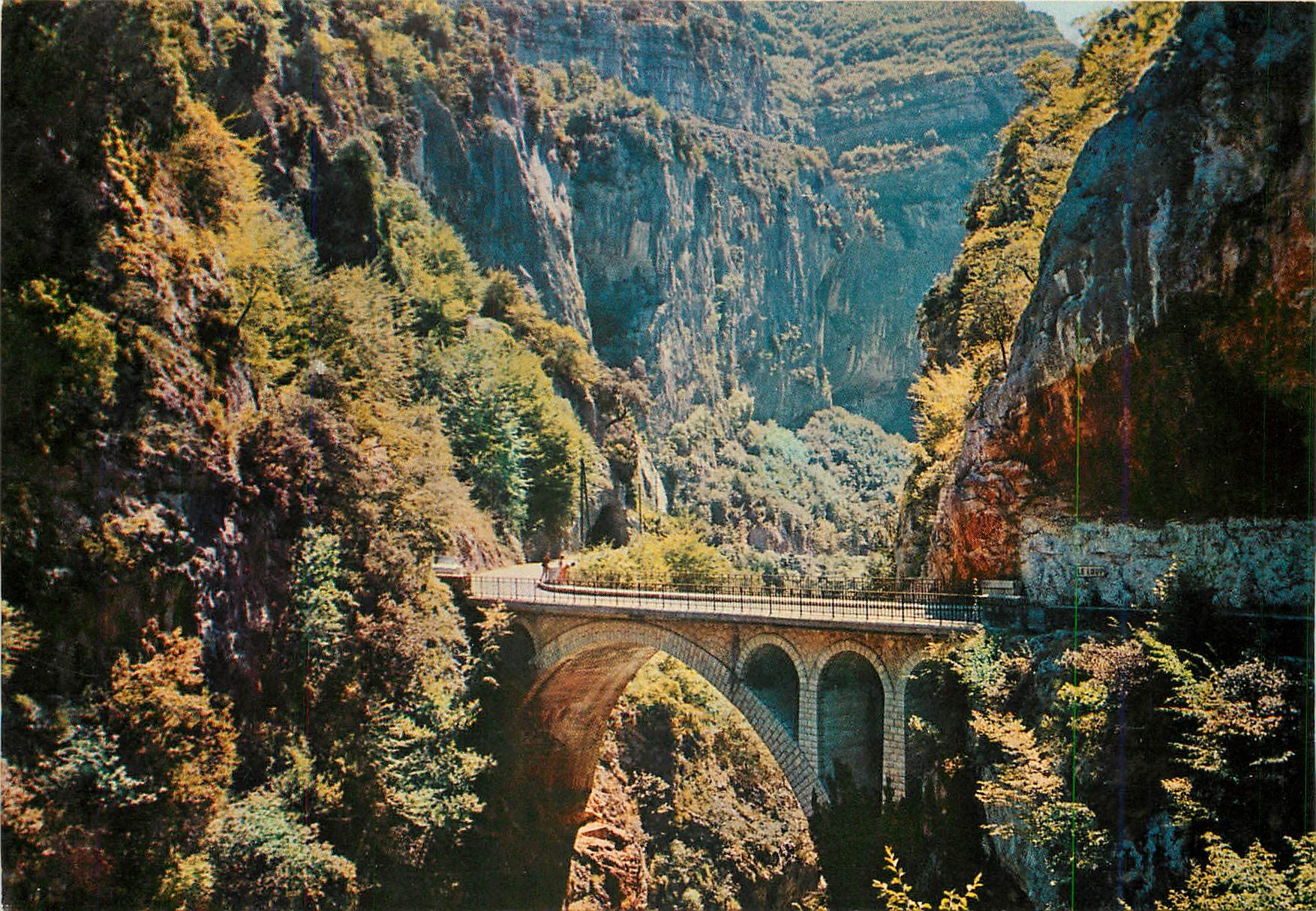 CPM Cote d'Azur French Riviera Les Gorges du Loup Le pont de l'Abime