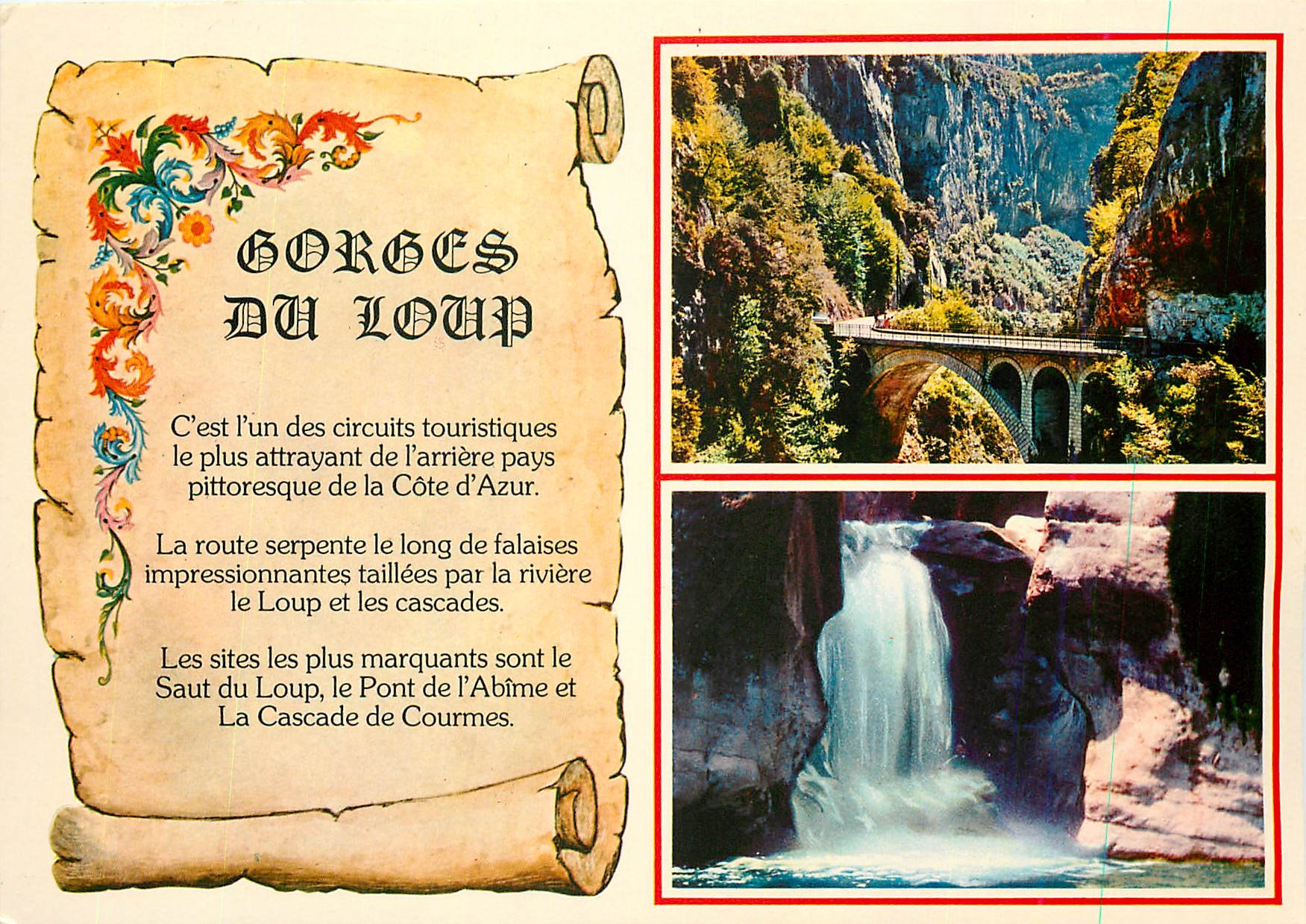 CPM Les Gorges du Loup l'arriere pay pittoresque