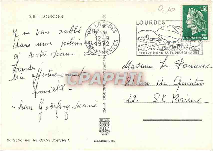 CPM Lourdes — Verso