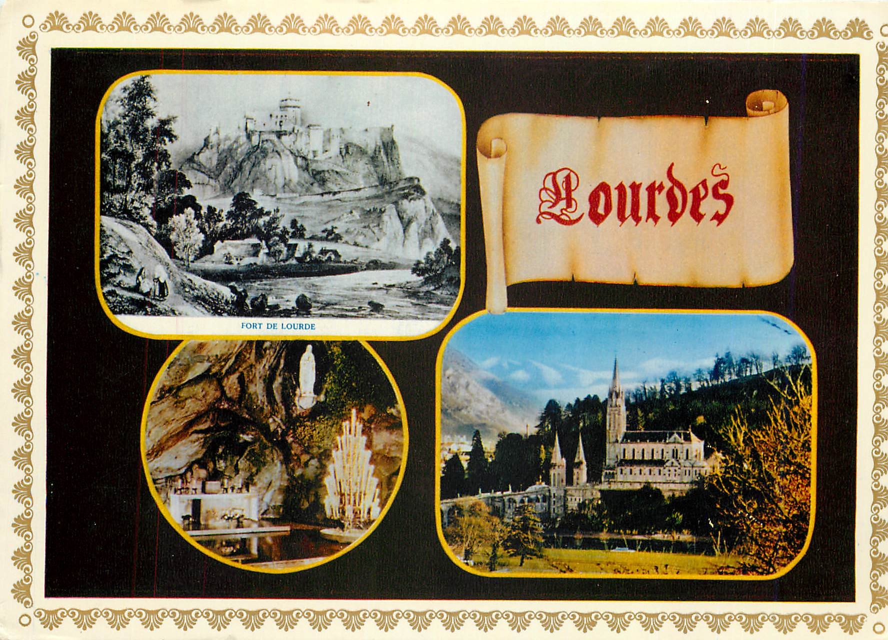 Lourdes — Fort de Lourdes, grotte de Massabielle, basilique — Comblibier Imprimeur Mâcon