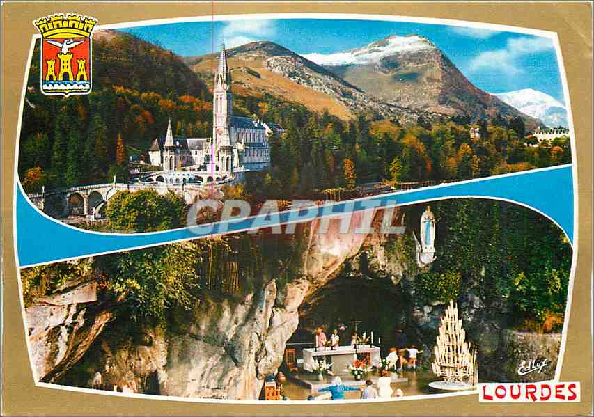 CPM Lourdes (H P) La Basilique et la Grotte