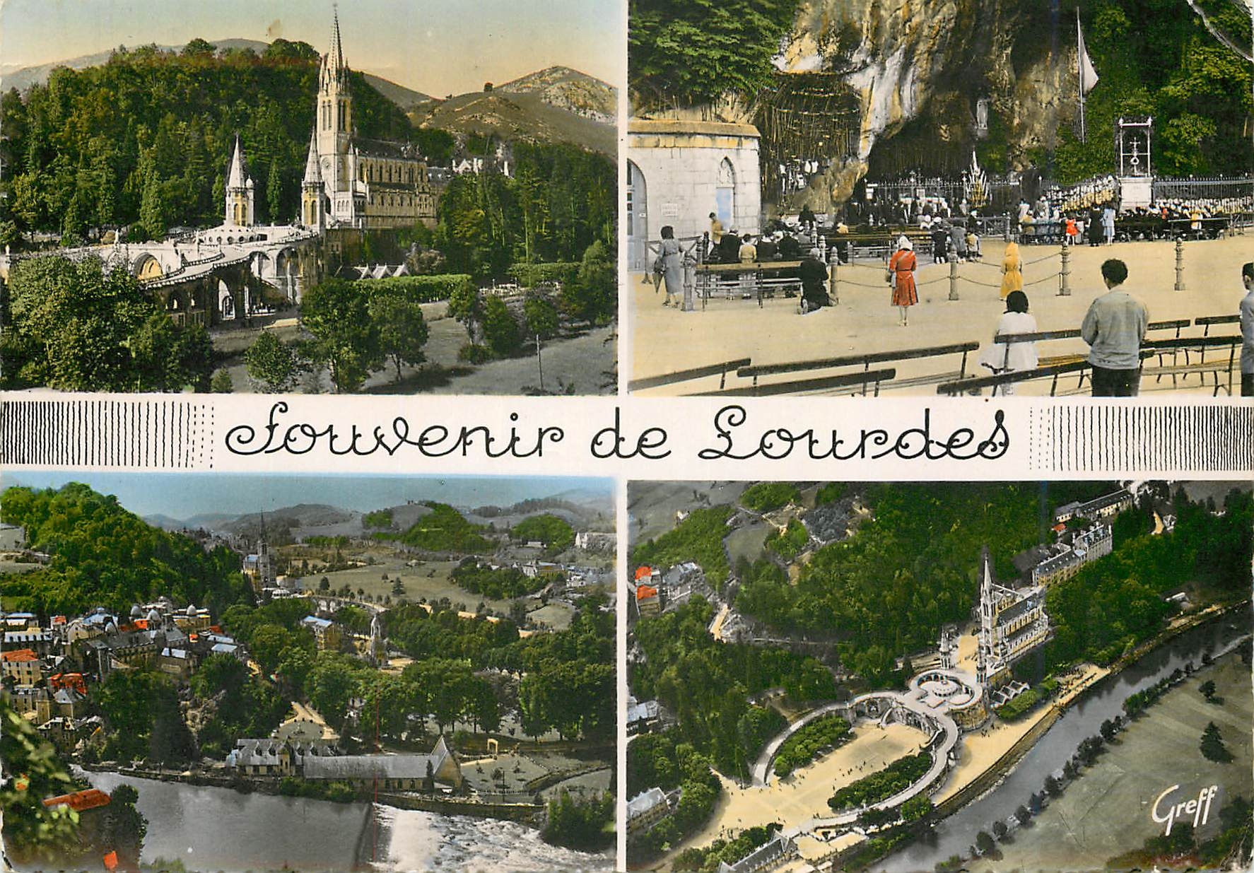 CPM Souvenir de Lourdes (H P)