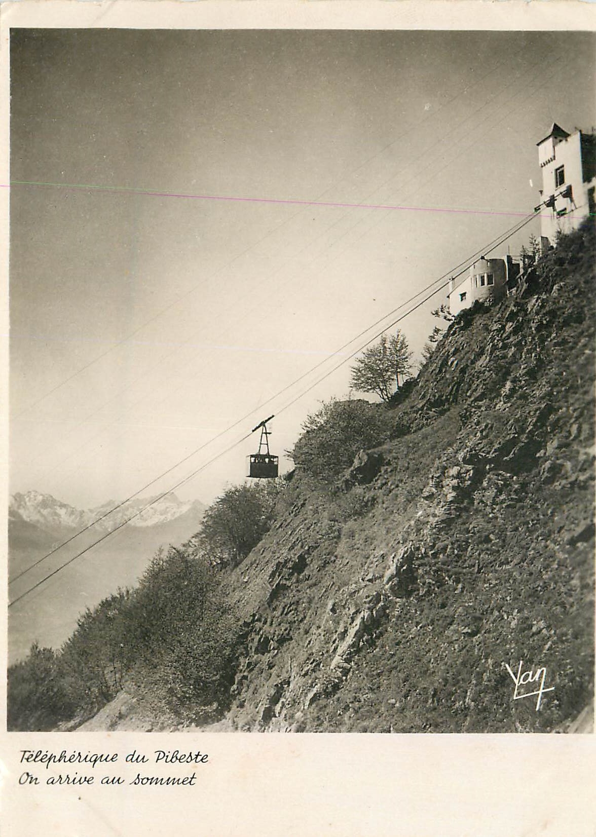 CPM Lourdes Le Pibeste La Montagne enchantee Telepherique du Pibeste