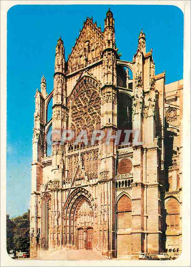 CPM Beauvais Oise Cathedrale Saint Pierre Portail et transept sud 