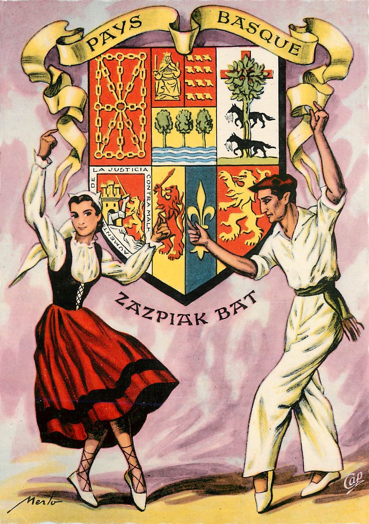 CPM Les Armoires de France Pays Basque 