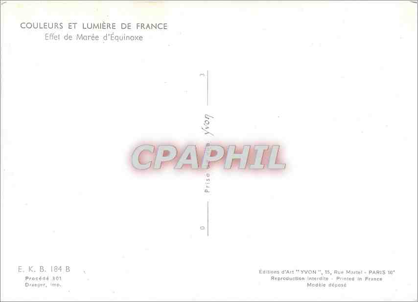 CPM Couleurs et Lumiere de France Effet de Maree d'Equinoxe  — Back