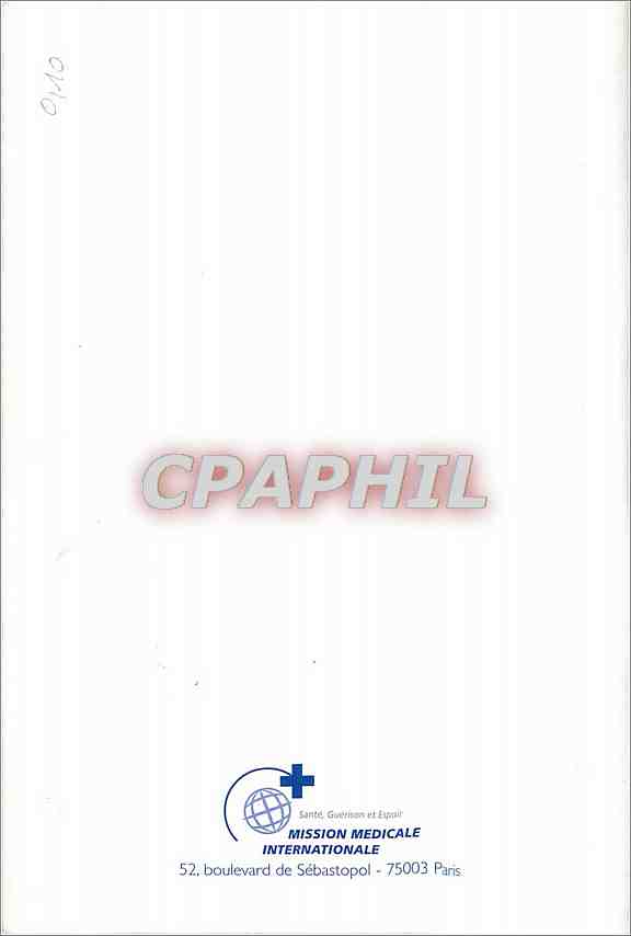 CPM Fleurs — Verso