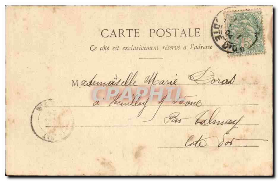 CPA Fantaisie Femme Fetes et porte bonheur — Rückseite