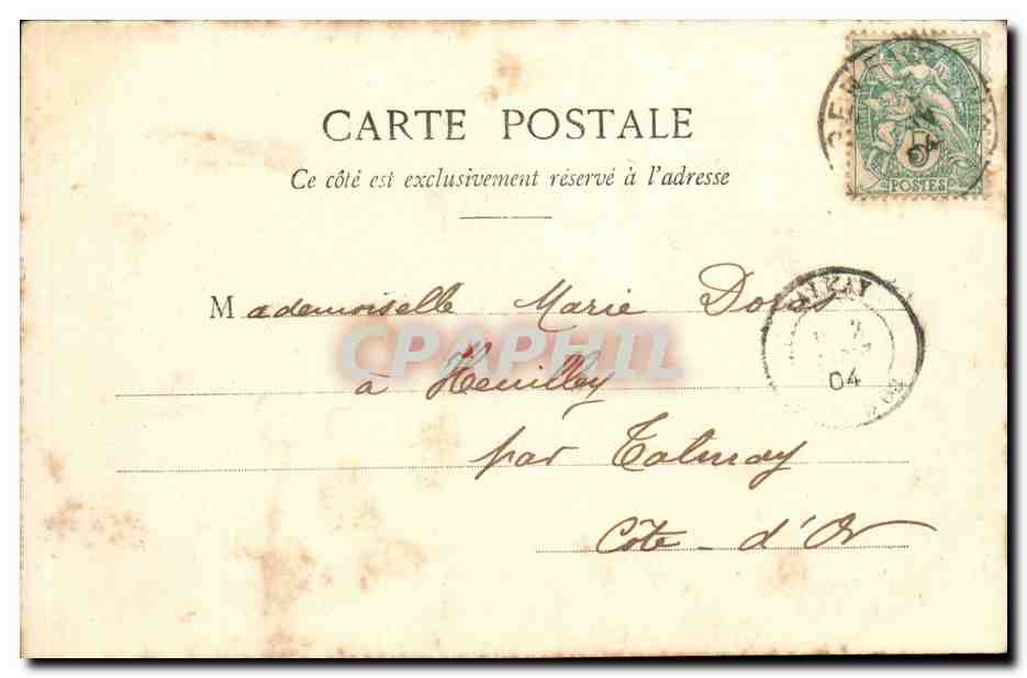 CPA Fantaisie Enfant Annee 1904 Bon pour 365 jours de bonheur — Rückseite