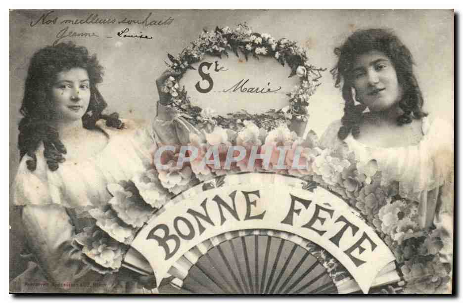 CPA Fantaisie Enfants Bonne fete Ste MArie 